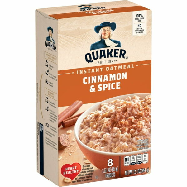 Quaker Instant Oatmeal - Cinnamon & Spice 344g -MHD: 15.12.2024-